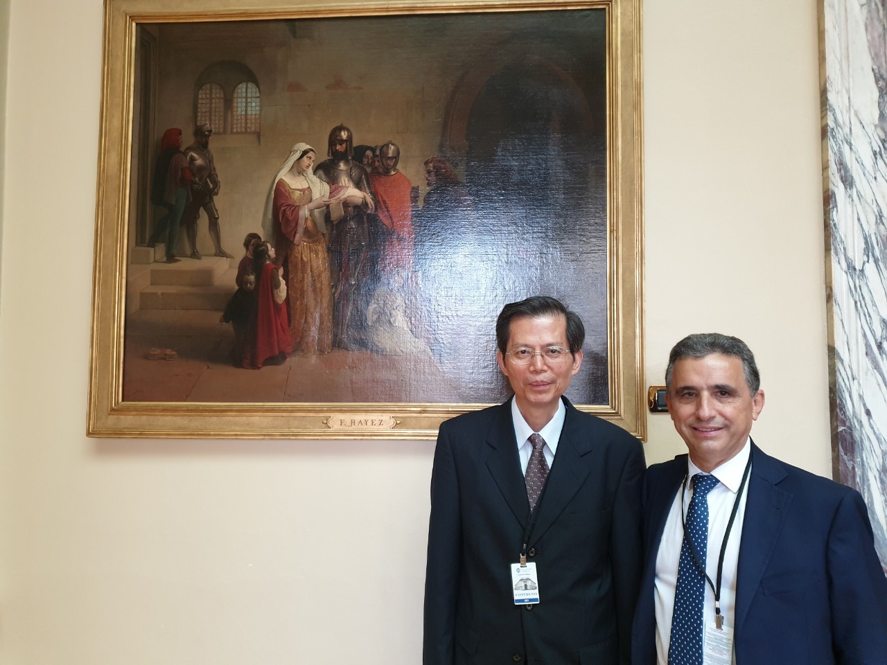 Photo of CDIC President Mr. William Su and Vice Chair of the IADI EXCO and General Director of the Interbank Deposit Protection Fund of Italy （host organization）, Mr. Giusep