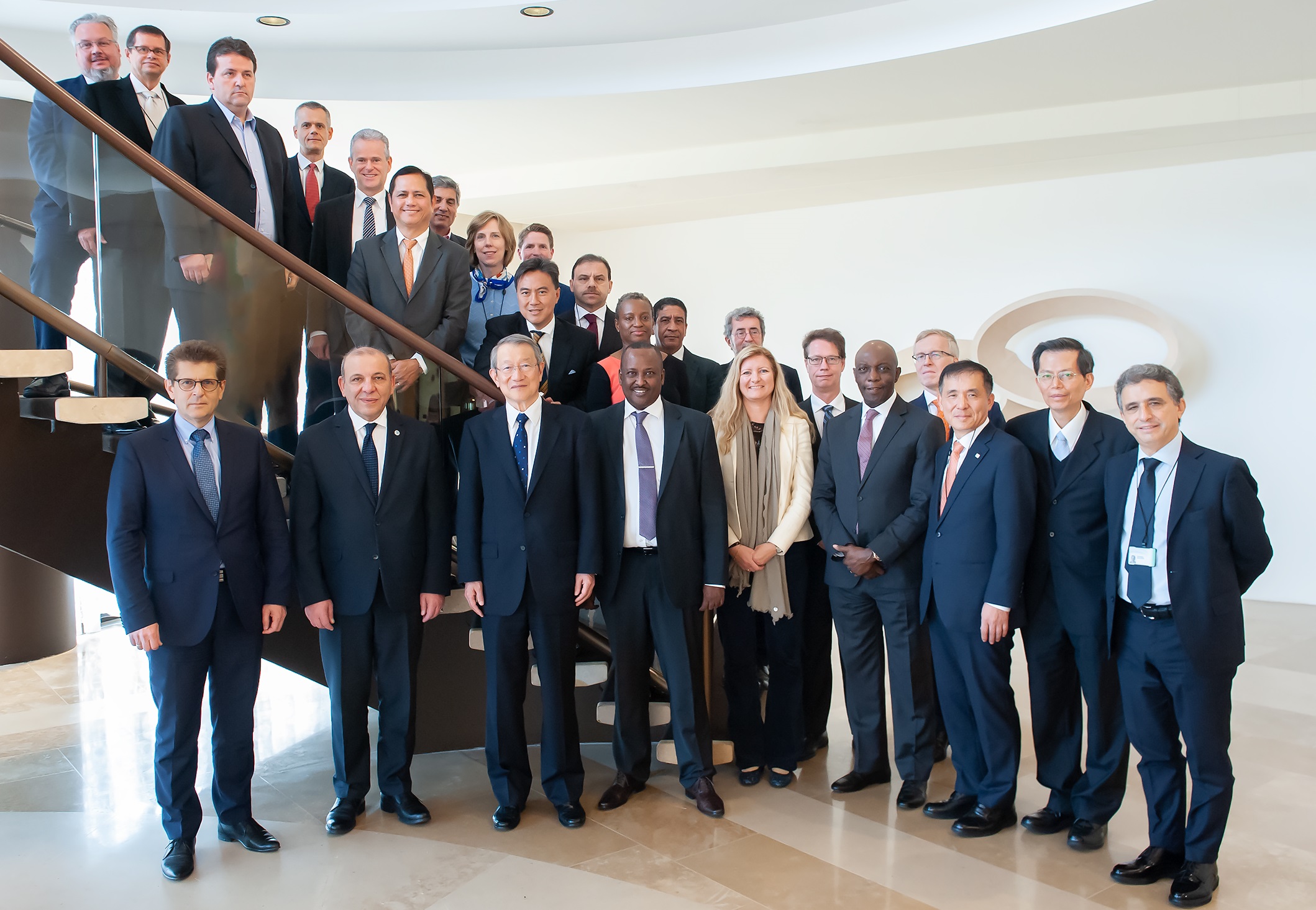 Group Photo of IADI 58th Executive Council (EXCO) meetings—CDIC President Mr. William Su (2nd from the right of front row) and IADI EXCO members