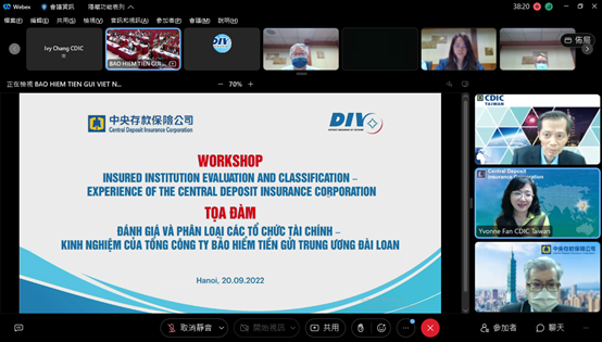 Screenshots of DIV-CDIC virtual Workshop