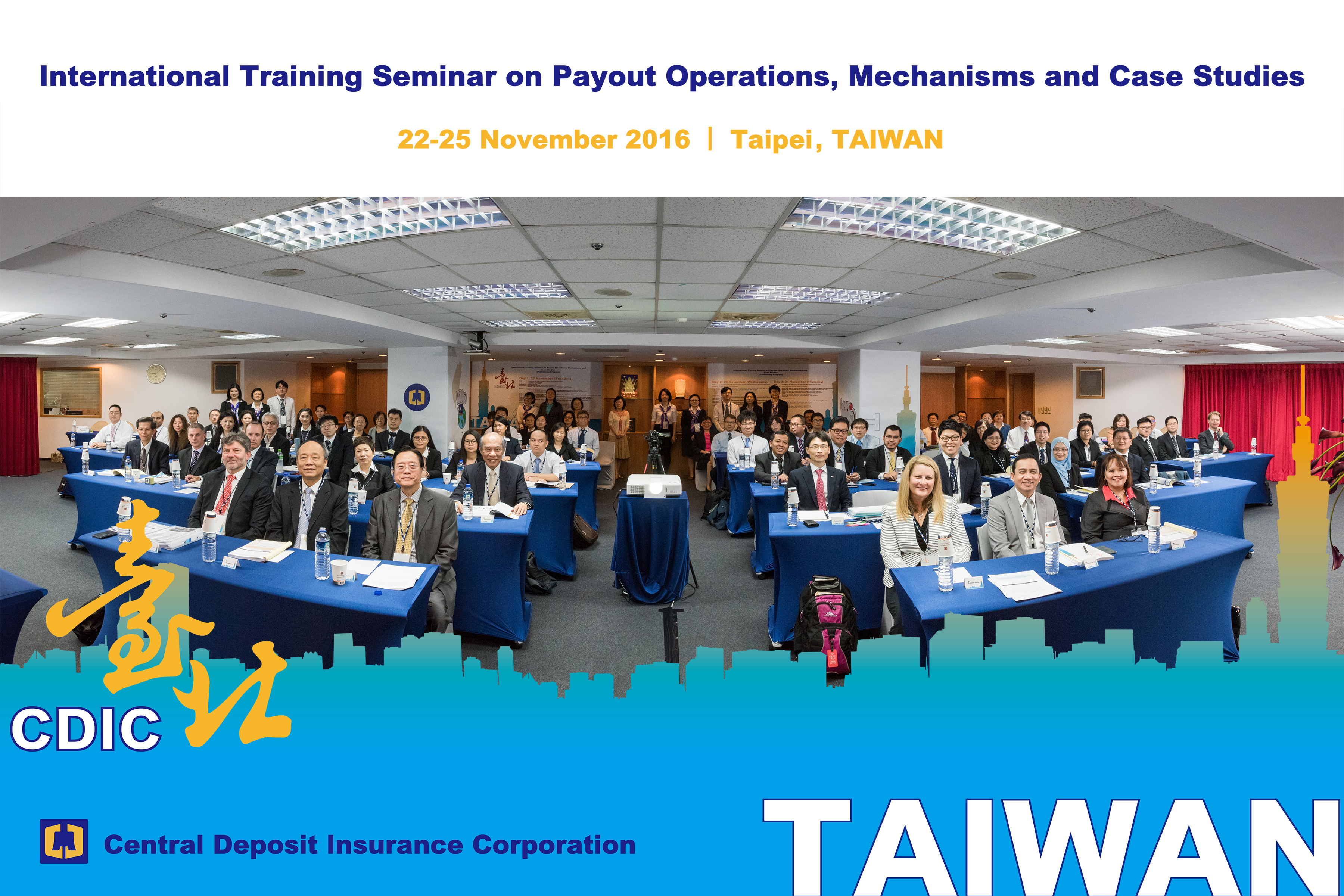 Group photo of the International Training Seminar on Payout Operations, Mechanisms and Case Studies