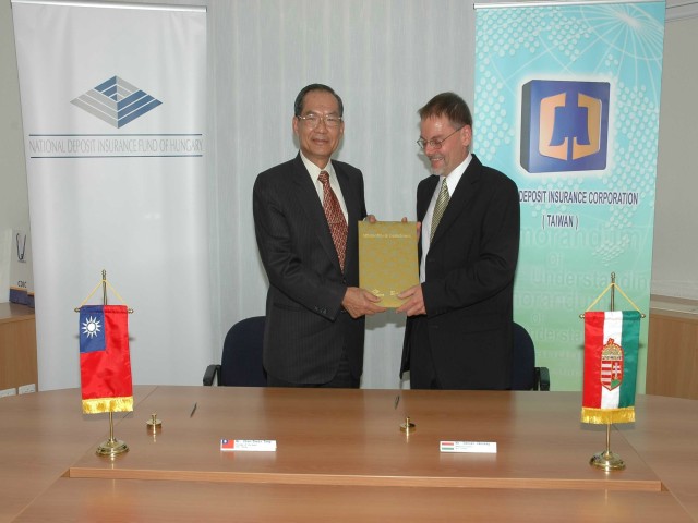 Signing a Memorandum of Understanding with the National Deposit Insurance Fund of Hungary： Chairman Mr． Chin-Tsair Tsay’s speech