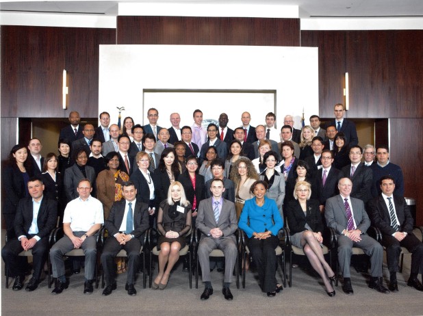 A group photo： CDIC Director of IRR Office Ms， Yvonne Fan （6th from left of the second row） and CDIC Assistant Director of Business Department Ms． Lisa His （7th from left of the second row） and other participants． 